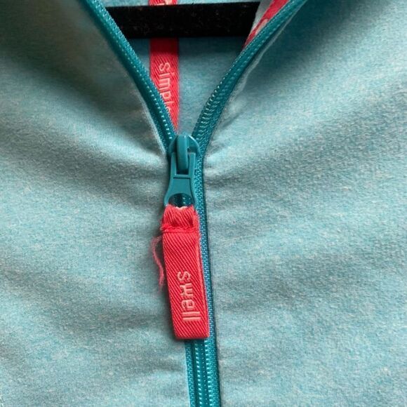 Fresh Produce Ladies Light Blue Stretchable Zip-up Mock Neck Jackets Size XS - Picture 8 of 13